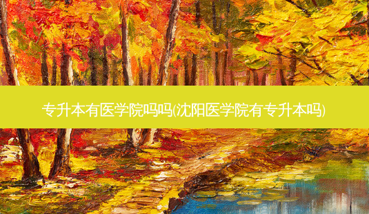 专升本有医学院吗吗(沈阳医学院有专升本吗)-第1张图片-天智网 专升本有医学院吗吗(沈阳医学院有专升本吗)-第1张图片-天智网