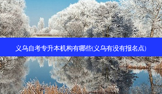 义乌自考专升本机构有哪些(义乌有没有报名点)-第1张图片-天智网 义乌自考专升本机构有哪些(义乌有没有报名点)-第1张图片-天智网