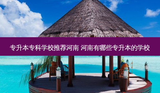 专升本专科学校推荐河南 河南有哪些专升本的学校-第1张图片-天智网 专升本专科学校推荐河南 河南有哪些专升本的学校-第1张图片-天智网