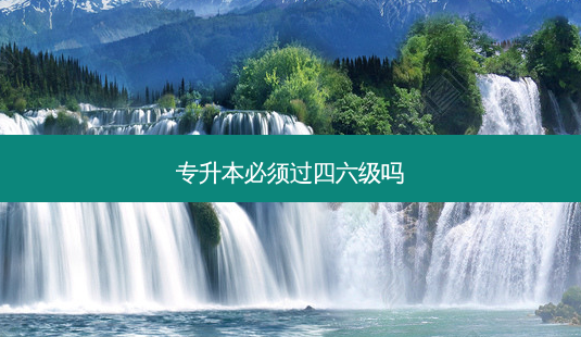 专升本必须过四六级吗-第1张图片-天智网 专升本必须过四六级吗-第1张图片-天智网