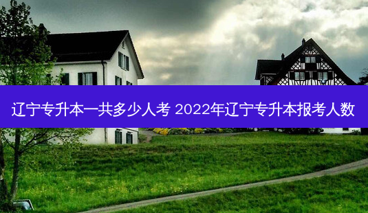 辽宁专升本一共多少人考 2022年辽宁专升本报考人数-第1张图片-天智网 辽宁专升本一共多少人考 2022年辽宁专升本报考人数-第1张图片-天智网