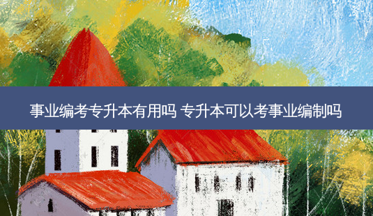 事业编考专升本有用吗 专升本可以考事业编制吗-第1张图片-天智网 事业编考专升本有用吗 专升本可以考事业编制吗-第1张图片-天智网