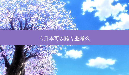 专升本可以跨专业考么-第1张图片-天智网 专升本可以跨专业考么-第1张图片-天智网