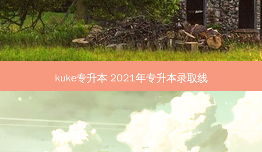kuke专升本 2021年专升本录取线-第1张图片-汇成专升本网