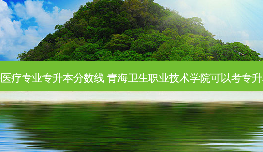 青海医疗专业专升本分数线 青海卫生职业技术学院可以考专升本吗-第1张图片-天智网 青海医疗专业专升本分数线 青海卫生职业技术学院可以考专升本吗-第1张图片-天智网