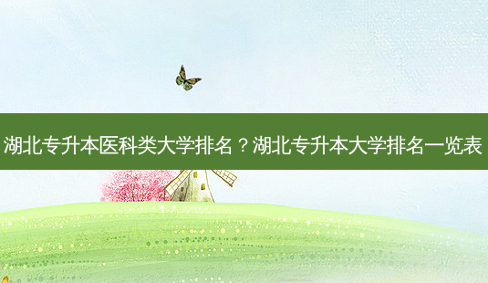 湖北专升本医科类大学排名?湖北专升本大学排名一览表-第1张图片-天智网 湖北专升本医科类大学排名?湖北专升本大学排名一览表-第1张图片-天智网