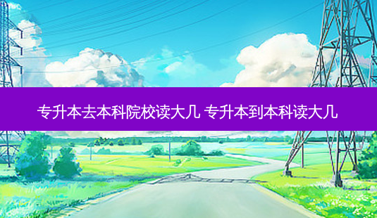 专升本去本科院校读大几 专升本到本科读大几-第1张图片-天智网 专升本去本科院校读大几 专升本到本科读大几-第1张图片-天智网