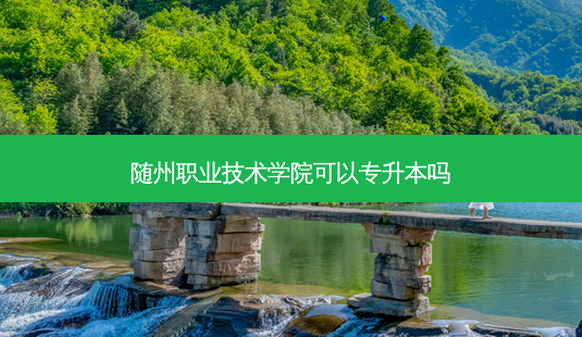 随州职业技术学院可以专升本吗-第1张图片-天智网 随州职业技术学院可以专升本吗-第1张图片-天智网