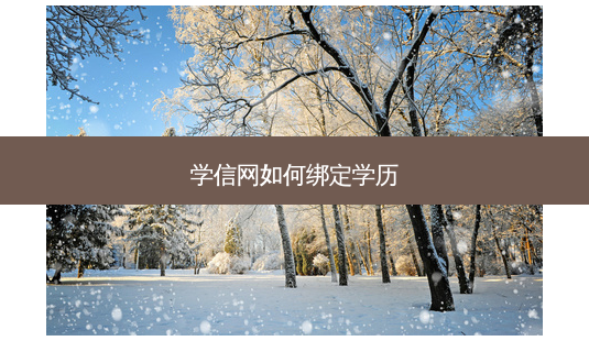 学信网如何绑定学历-第1张图片-天智网 学信网如何绑定学历-第1张图片-天智网
