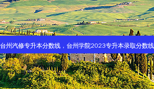 台州汽修专升本分数线,台州学院2023专升本录取分数线-第1张图片-天智网 台州汽修专升本分数线,台州学院2023专升本录取分数线-第1张图片-天智网