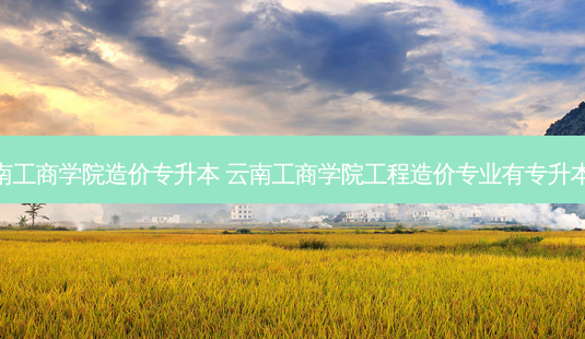 云南工商学院造价专升本 云南工商学院工程造价专业有专升本吗-第1张图片-天智网 云南工商学院造价专升本 云南工商学院工程造价专业有专升本吗-第1张图片-天智网