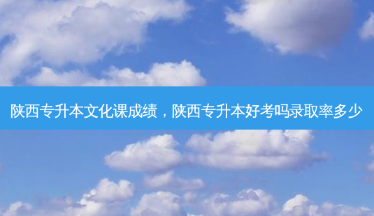 陕西专升本文化课成绩,陕西专升本好考吗录取率多少-第1张图片-天智网 陕西专升本文化课成绩,陕西专升本好考吗录取率多少-第1张图片-天智网
