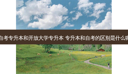 自考专升本和开放大学专升本 专升本和自考的区别是什么呢-第1张图片-天智网 自考专升本和开放大学专升本 专升本和自考的区别是什么呢-第1张图片-天智网