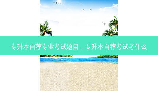 专升本自荐专业考试题目,专升本自荐考试考什么-第1张图片-天智网 专升本自荐专业考试题目,专升本自荐考试考什么-第1张图片-天智网