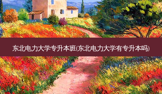 东北电力大学专升本班(东北电力大学有专升本吗)-第1张图片-天智网 东北电力大学专升本班(东北电力大学有专升本吗)-第1张图片-天智网