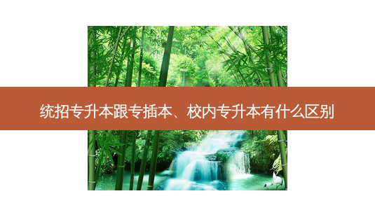 统招专升本跟专插本、校内专升本有什么区别-第1张图片-天智网 统招专升本跟专插本、校内专升本有什么区别-第1张图片-天智网