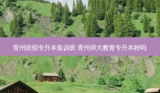 青州统招专升本集训班 青州师大教育专升本好吗-第1张图片-天智网 青州统招专升本集训班 青州师大教育专升本好吗-第1张图片-天智网