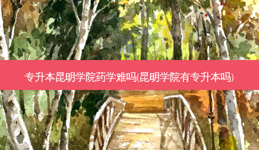 专升本昆明学院药学难吗(昆明学院有专升本吗)-第1张图片-天智网 专升本昆明学院药学难吗(昆明学院有专升本吗)-第1张图片-天智网
