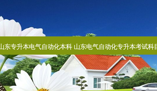 山东专升本电气自动化本科 山东电气自动化专升本考试科目-第1张图片-汇成专升本网