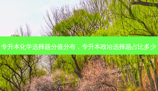 专升本化学选择题分值分布,专升本政治选择题占比多少-第1张图片-天智网 专升本化学选择题分值分布,专升本政治选择题占比多少-第1张图片-天智网