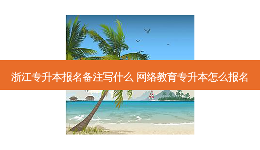 浙江专升本报名备注写什么 *** 教育专升本怎么报名-第1张图片-天智网 浙江专升本报名备注写什么 *** 教育专升本怎么报名-第1张图片-天智网