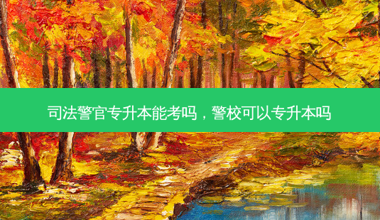 司法警官专升本能考吗,警校可以专升本吗-第1张图片-天智网 司法警官专升本能考吗,警校可以专升本吗-第1张图片-天智网