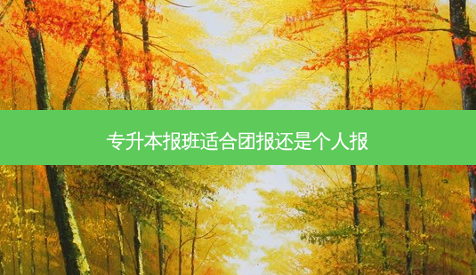 专升本报班适合团报还是个人报-第1张图片-天智网 专升本报班适合团报还是个人报-第1张图片-天智网