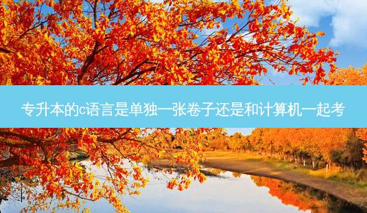 专升本的c语言是单独一张卷子还是和计算机一起考-第1张图片-天智网 专升本的c语言是单独一张卷子还是和计算机一起考-第1张图片-天智网