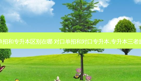 对口单招和专升本区别在哪 对口单招和对口专升本,专升本三者的区别-第1张图片-天智网 对口单招和专升本区别在哪 对口单招和对口专升本,专升本三者的区别-第1张图片-天智网
