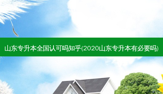 山东专升本全国认可吗知乎(2020山东专升本有必要吗)-第1张图片-天智网 山东专升本全国认可吗知乎(2020山东专升本有必要吗)-第1张图片-天智网