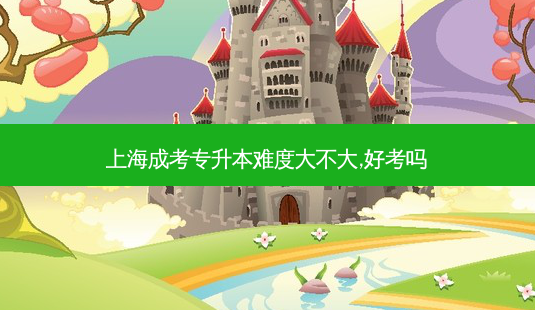 上海成考专升本难度大不大,好考吗-第1张图片-天智网 上海成考专升本难度大不大,好考吗-第1张图片-天智网