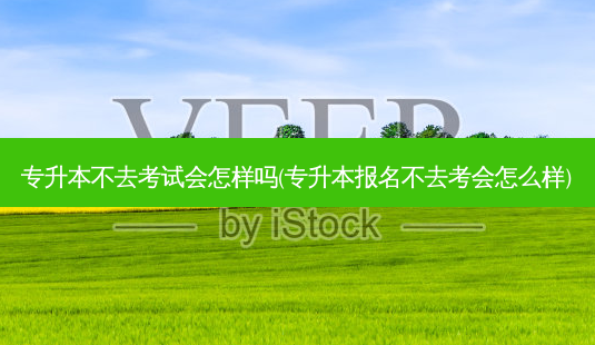 专升本不去考试会怎样吗(专升本报名不去考会怎么样)-第1张图片-天智网 专升本不去考试会怎样吗(专升本报名不去考会怎么样)-第1张图片-天智网