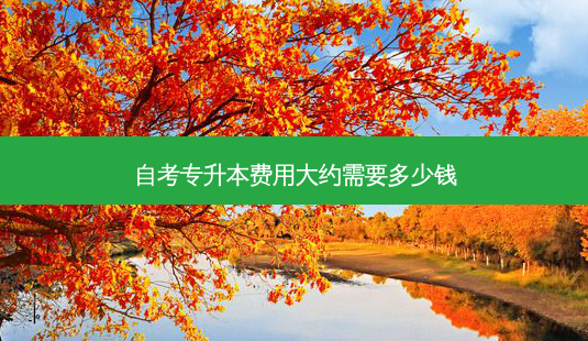 自考专升本费用大约需要多少钱-第1张图片-天智网 自考专升本费用大约需要多少钱-第1张图片-天智网