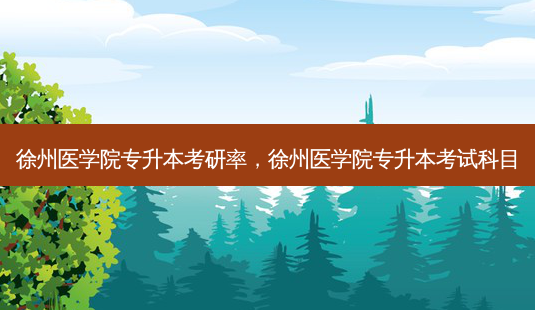 徐州医学院专升本考研率，徐州医学院专升本考试科目-第1张图片-汇成专升本网