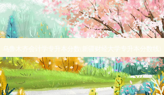 乌鲁木齐会计学专升本分数(新疆财经大学专升本分数线)-第1张图片-天智网 乌鲁木齐会计学专升本分数(新疆财经大学专升本分数线)-第1张图片-天智网