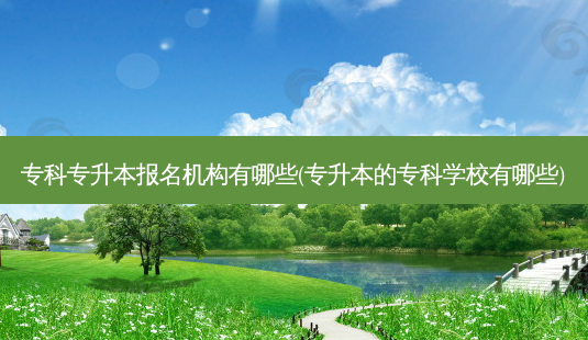 专科专升本报名机构有哪些(专升本的专科学校有哪些)-第1张图片-天智网 专科专升本报名机构有哪些(专升本的专科学校有哪些)-第1张图片-天智网