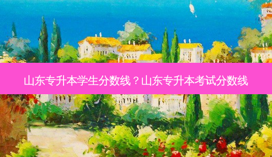 山东专升本学生分数线?山东专升本考试分数线-第1张图片-天智网 山东专升本学生分数线?山东专升本考试分数线-第1张图片-天智网