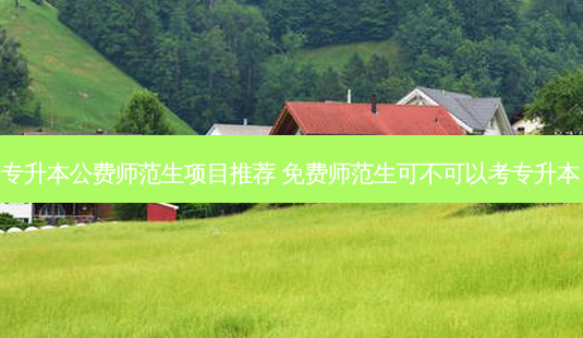 专升本公费师范生项目推荐 免费师范生可不可以考专升本-第1张图片-天智网 专升本公费师范生项目推荐 免费师范生可不可以考专升本-第1张图片-天智网