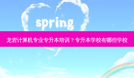 龙岩计算机专业专升本培训？专升本学校有哪些学校-第1张图片-汇成专升本网