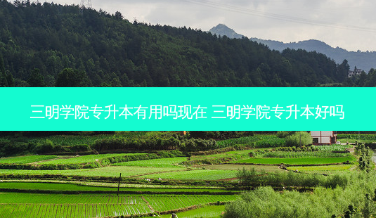 三明学院专升本有用吗现在 三明学院专升本好吗-第1张图片-天智网 三明学院专升本有用吗现在 三明学院专升本好吗-第1张图片-天智网