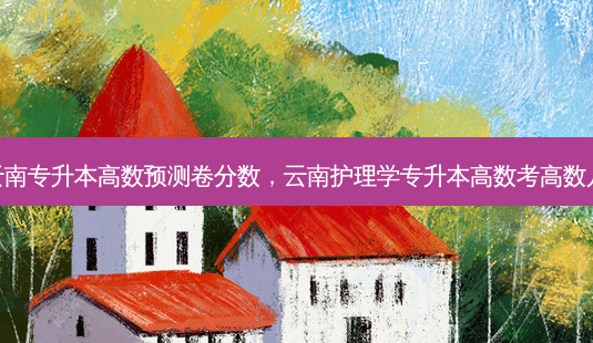 云南专升本高数预测卷分数,云南护理学专升本高数考高数几-第1张图片-天智网 云南专升本高数预测卷分数,云南护理学专升本高数考高数几-第1张图片-天智网