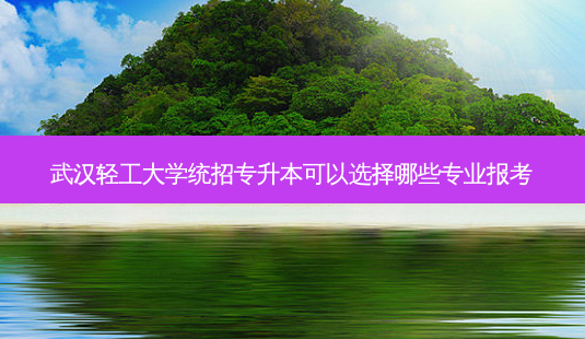 武汉轻工大学统招专升本可以选择哪些专业报考-第1张图片-天智网 武汉轻工大学统招专升本可以选择哪些专业报考-第1张图片-天智网