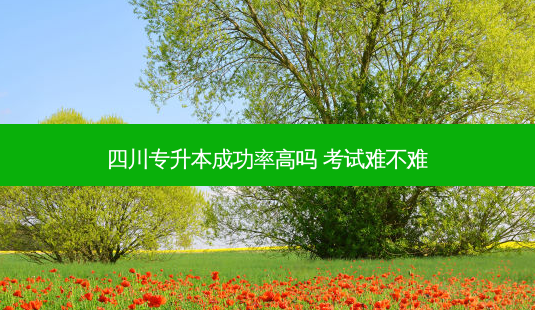 四川专升本成功率高吗 考试难不难-第1张图片-天智网 四川专升本成功率高吗 考试难不难-第1张图片-天智网