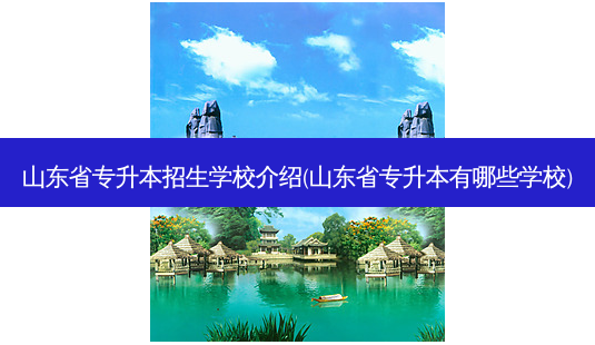 山东省专升本招生学校介绍(山东省专升本有哪些学校)-第1张图片-汇成专升本网