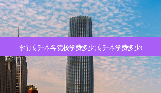 学前专升本各院校学费多少(专升本学费多少)-第1张图片-天智网 学前专升本各院校学费多少(专升本学费多少)-第1张图片-天智网