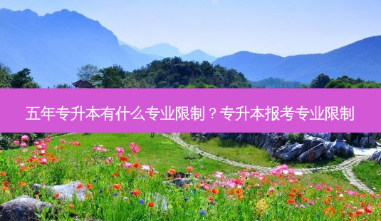 五年专升本有什么专业限制?专升本报考专业限制-第1张图片-天智网 五年专升本有什么专业限制?专升本报考专业限制-第1张图片-天智网
