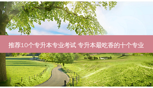 推荐10个专升本专业考试 专升本 *** 吃香的十个专业-第1张图片-天智网 推荐10个专升本专业考试 专升本 *** 吃香的十个专业-第1张图片-天智网