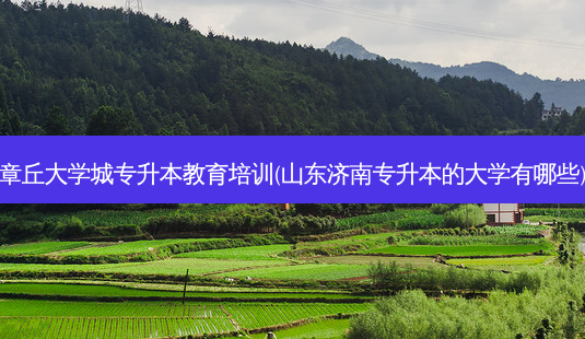 章丘大学城专升本教育培训(山东济南专升本的大学有哪些)-第1张图片-天智网 章丘大学城专升本教育培训(山东济南专升本的大学有哪些)-第1张图片-天智网