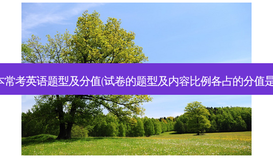 专升本常考英语题型及分值(试卷的题型及内容比例各占的分值是多少)-第1张图片-天智网 专升本常考英语题型及分值(试卷的题型及内容比例各占的分值是多少)-第1张图片-天智网
