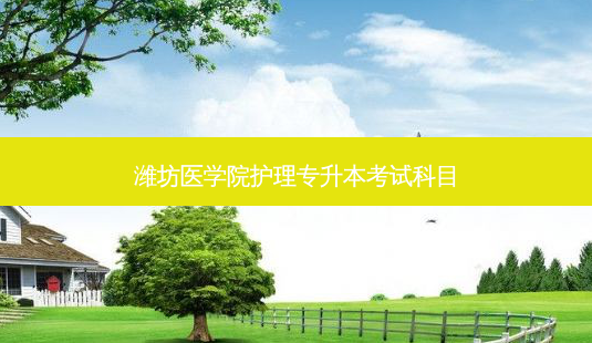 潍坊医学院护理专升本考试科目-第1张图片-天智网 潍坊医学院护理专升本考试科目-第1张图片-天智网